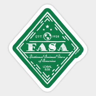 FASA - Fictional Animal Stars of America Sticker